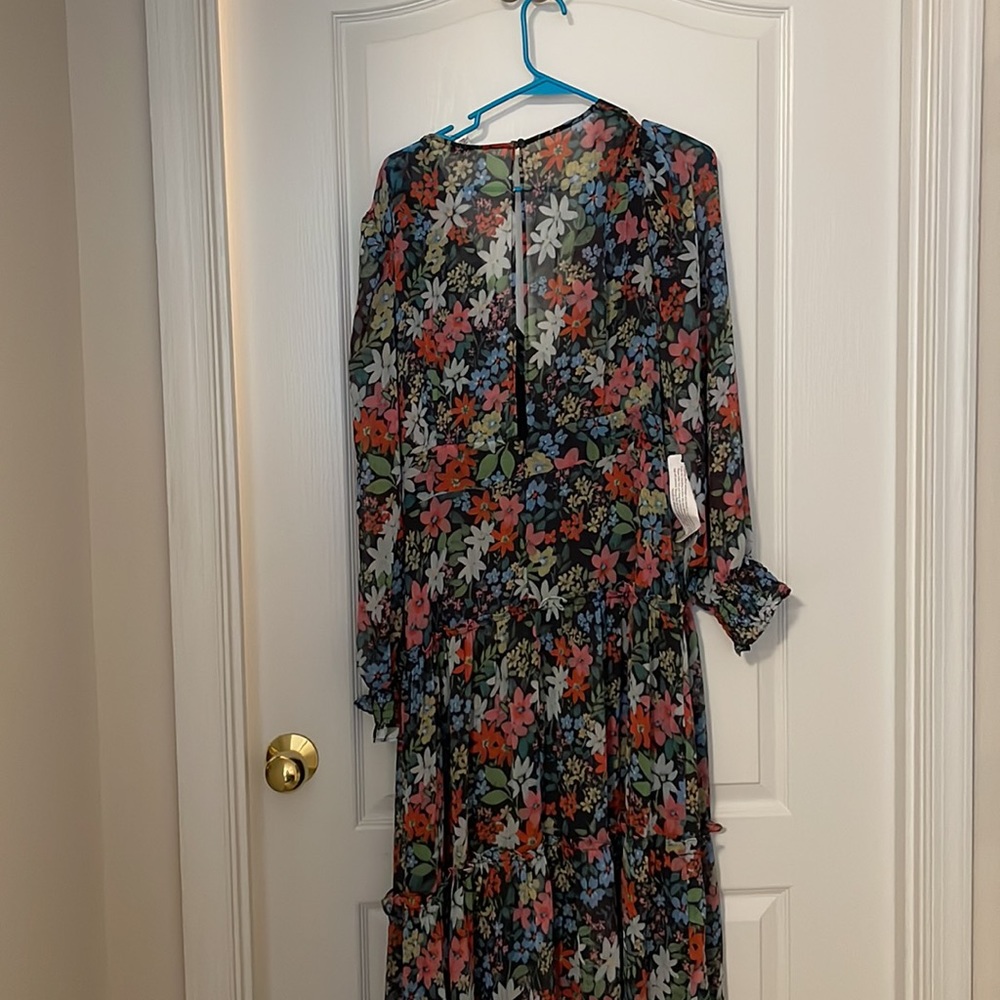 Top shop floral dress Sz 14 - Picture 3 of 3
